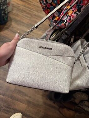Michael Cors white crossbody